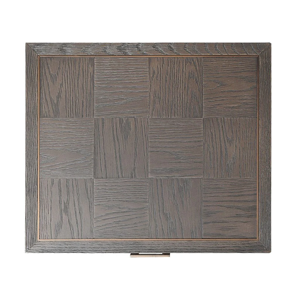 Agartha Taupe 2 Drawer Bedside Table - Image 4