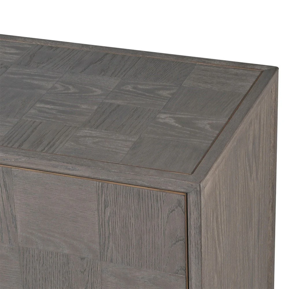 Agartha Taupe Square Pattern Sideboard - Image 3
