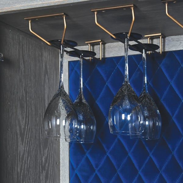 Agartha Taupe Squares Bar Cabinet - Image 4