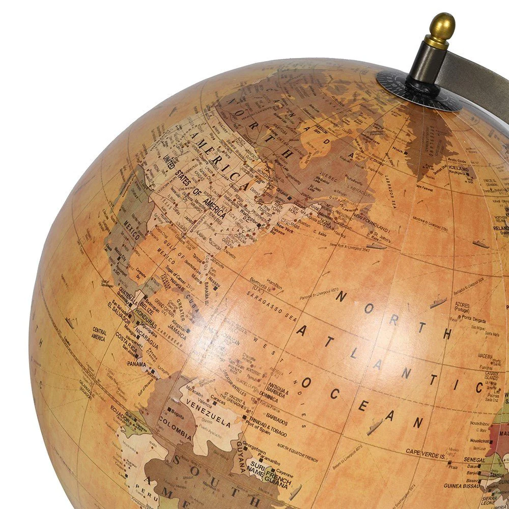 Antique World Globe - Elegant Home Decor - Image 2
