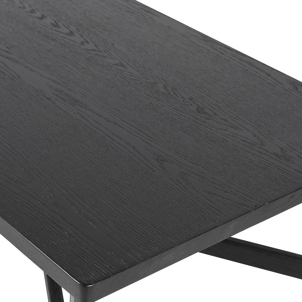 Black Oak Veneered Coffee Table - Image 3