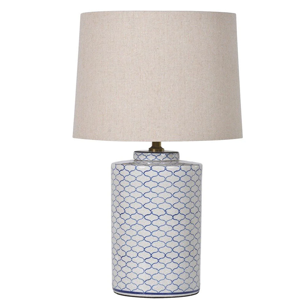 Blue & White Crackle Lamp