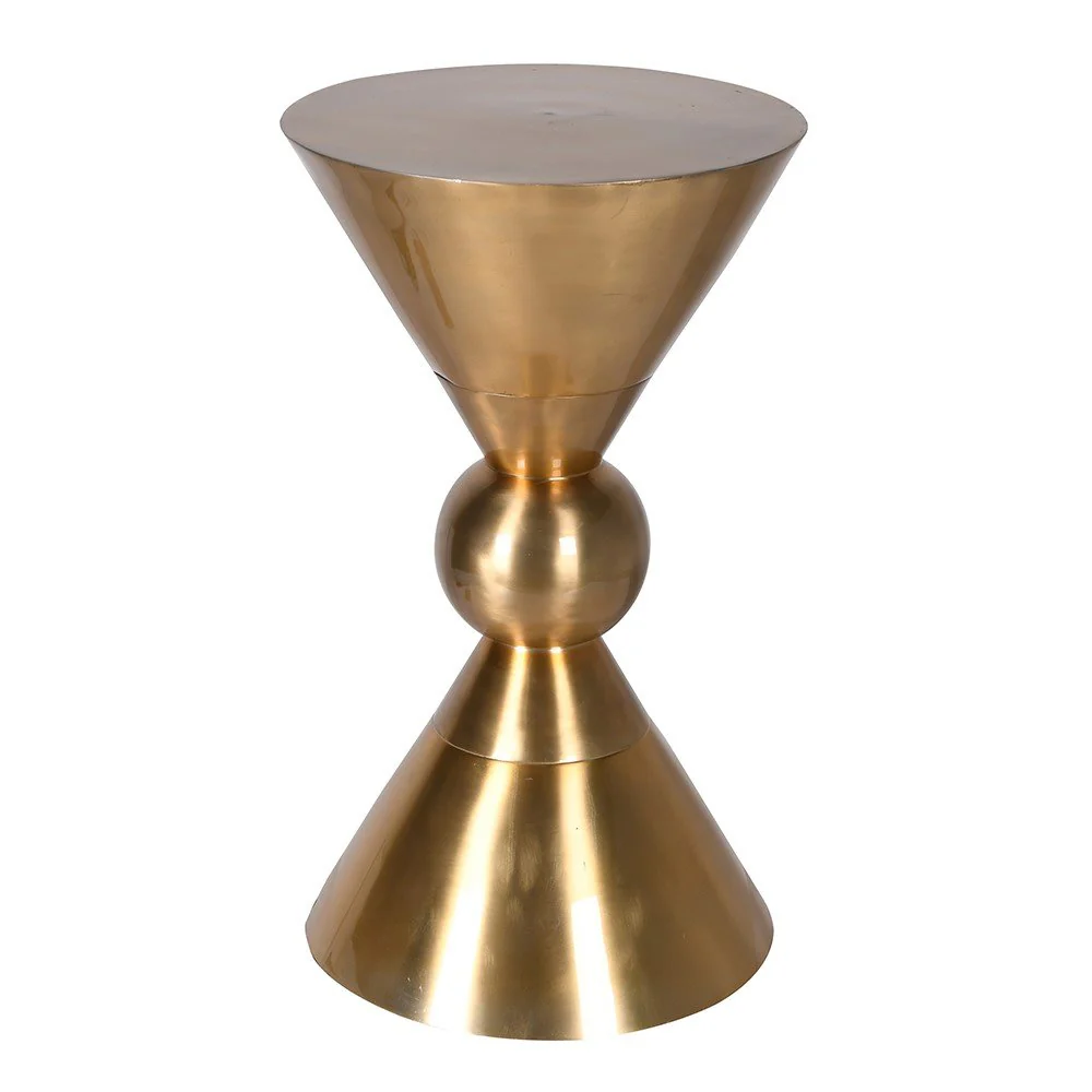 Brass Waisted Side Table - Elegant and Functional Home Decor - Image 2