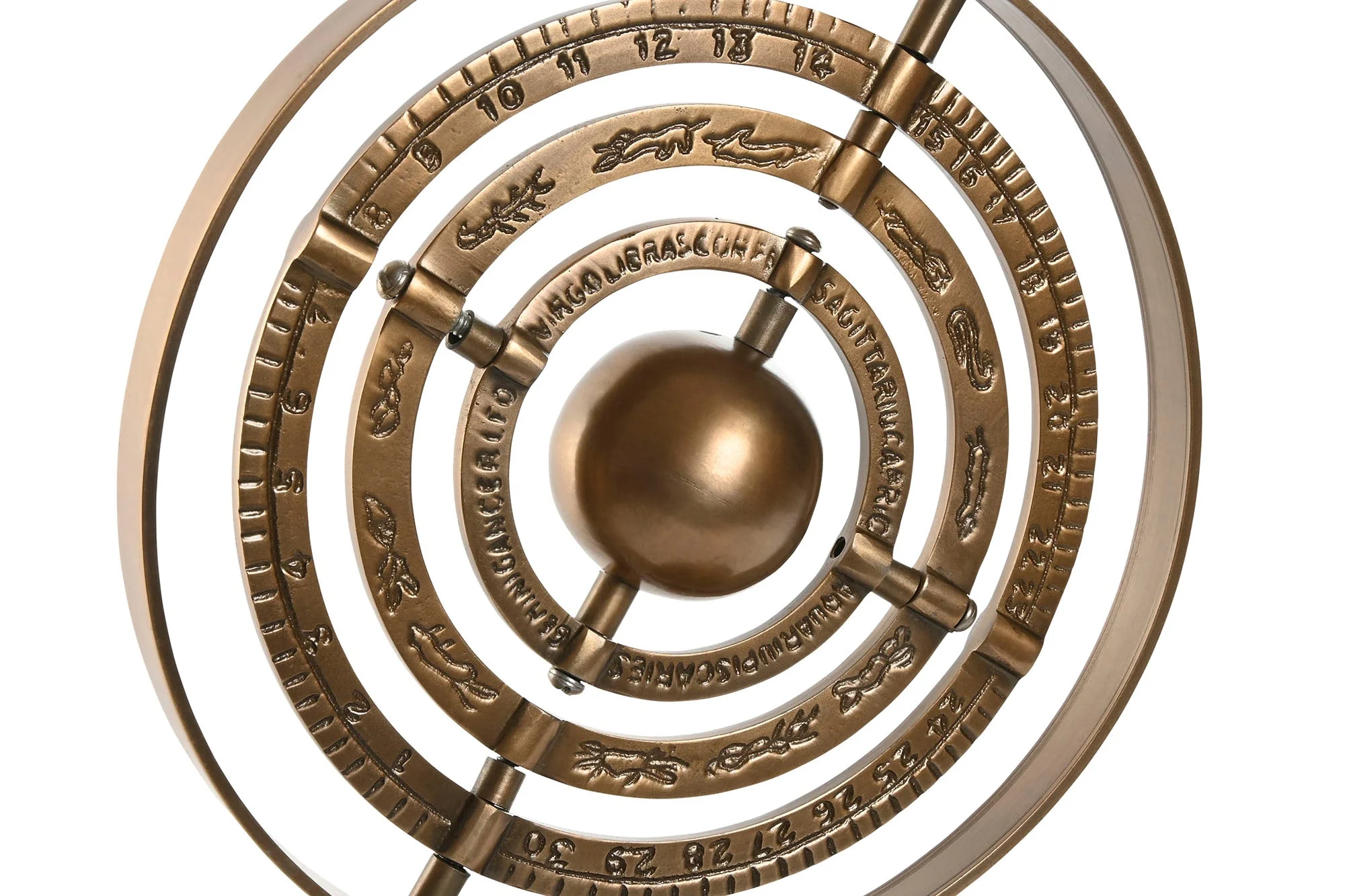 Bronze Aluminium Antique Globe - Image 4