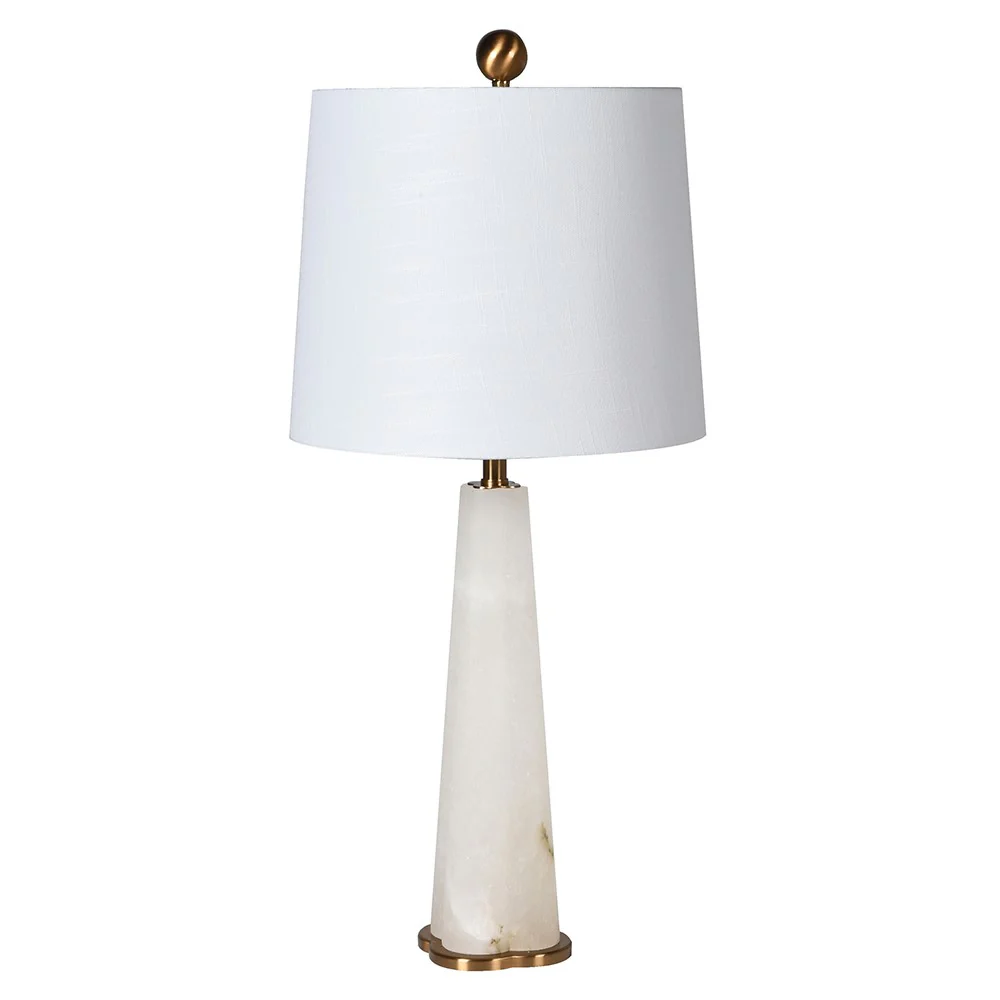 Conical Alabaster Table Lamp - Elegant Lighting for Any Space - Image 2