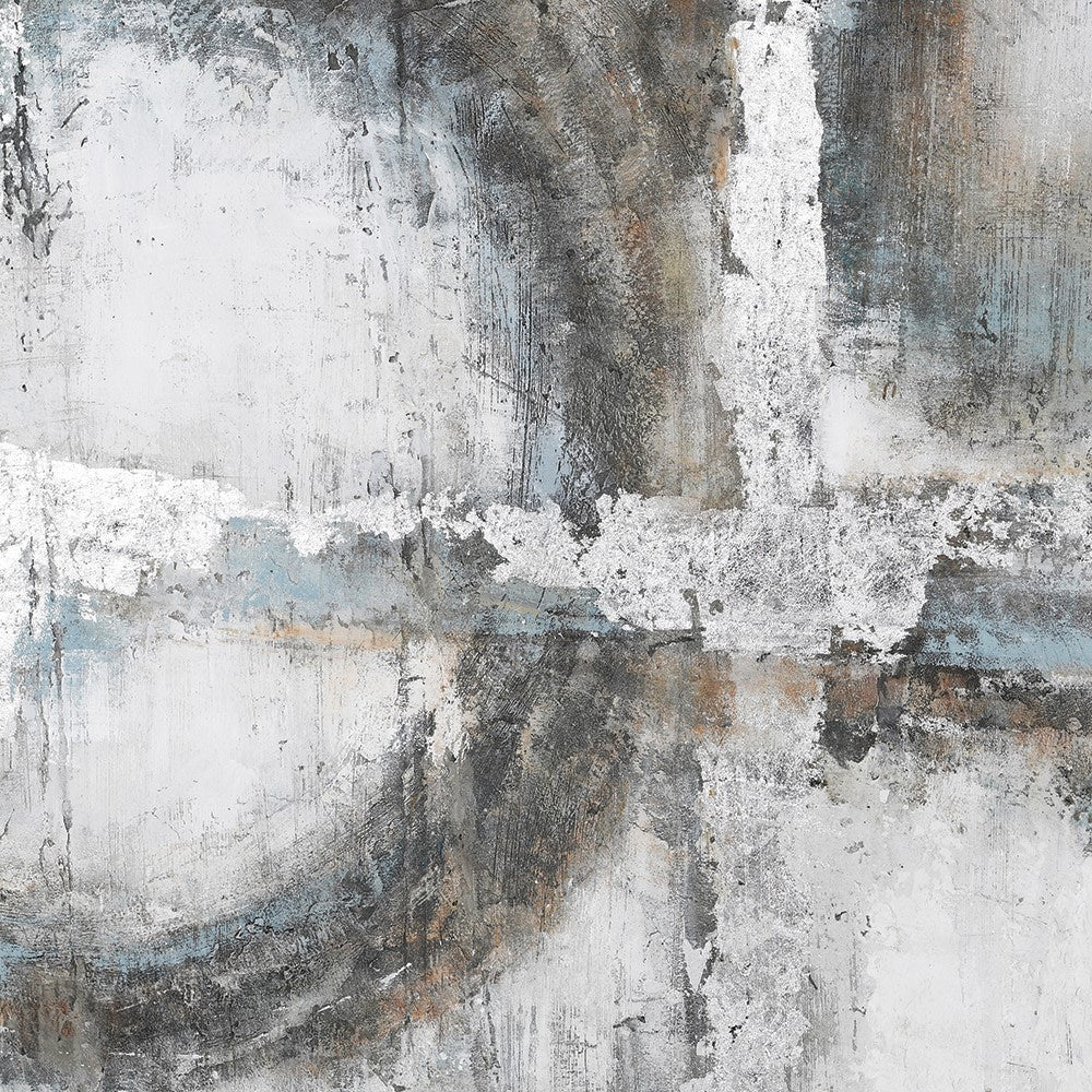 Craquelure Circle Abstract Canvas - Image 3