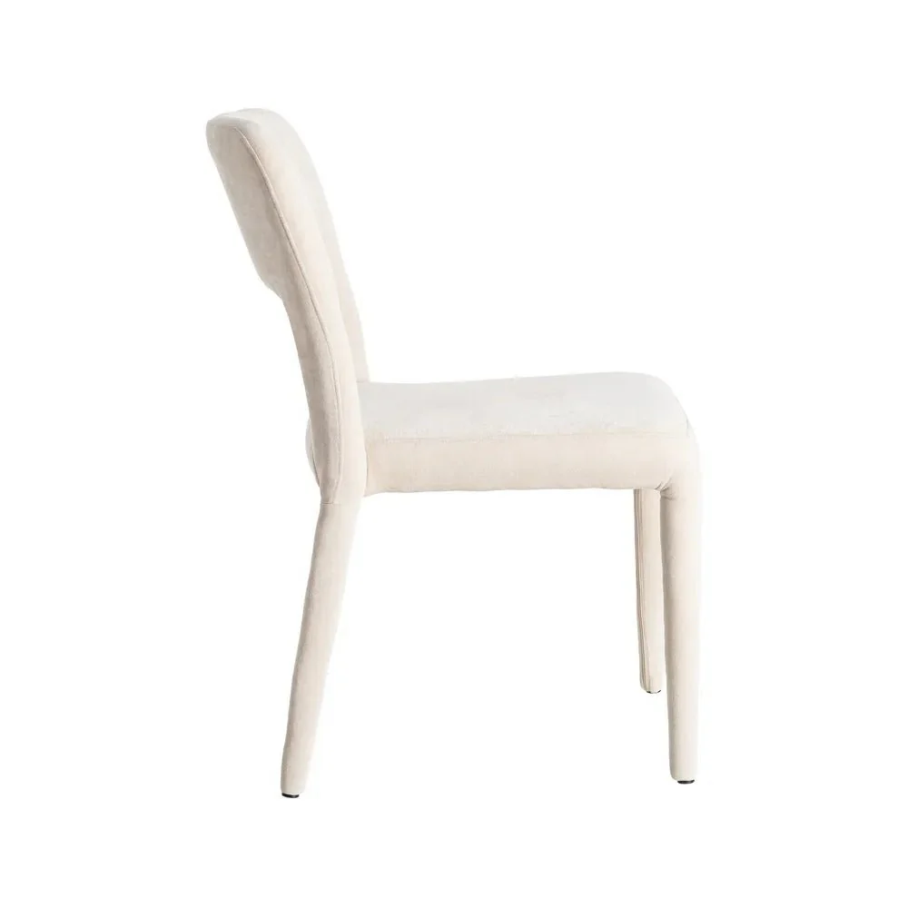 Cream Fabric Dining Chair - Image 3