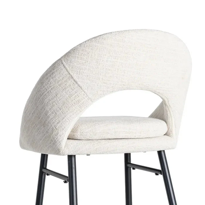 Cream O Metal Stool - Image 5