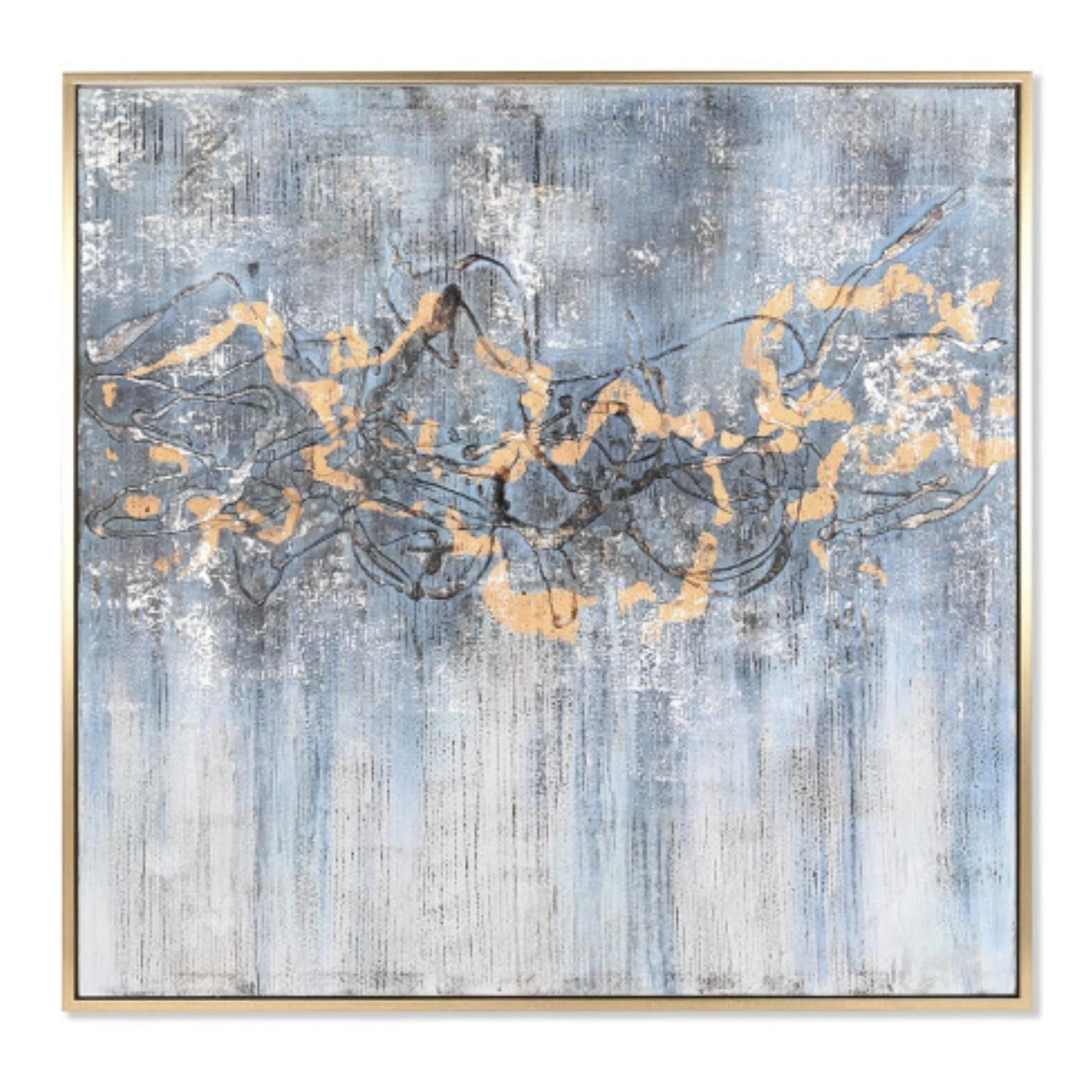 Dark Blue Hues Abstract Picture