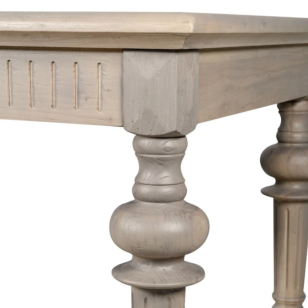 Elm Bell Leg Dining Table - Image 5