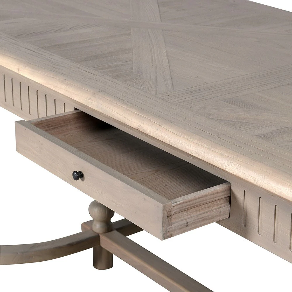 Elm Bell Leg Dining Table - Image 6