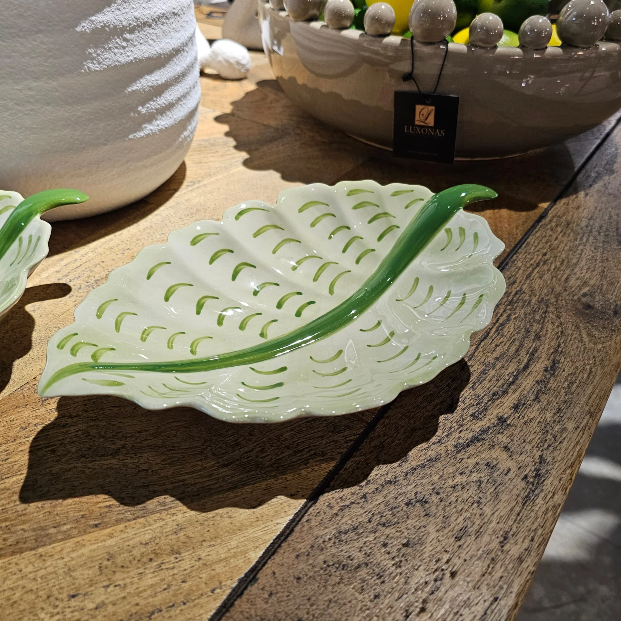 Elm Ceramic Leaf Bowl - Image 4