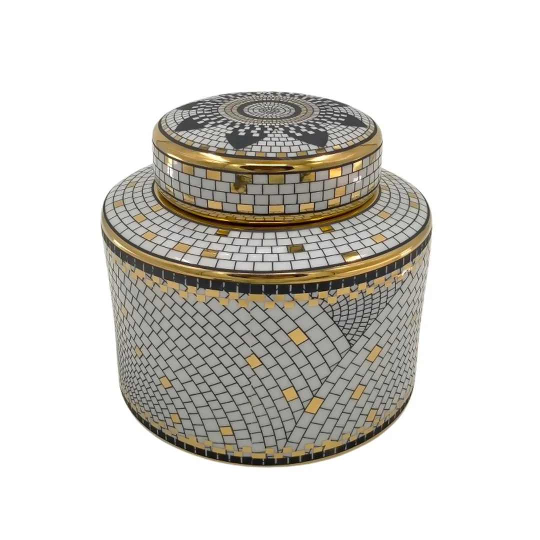 Flat Ceramic Jar 'Dubai'
