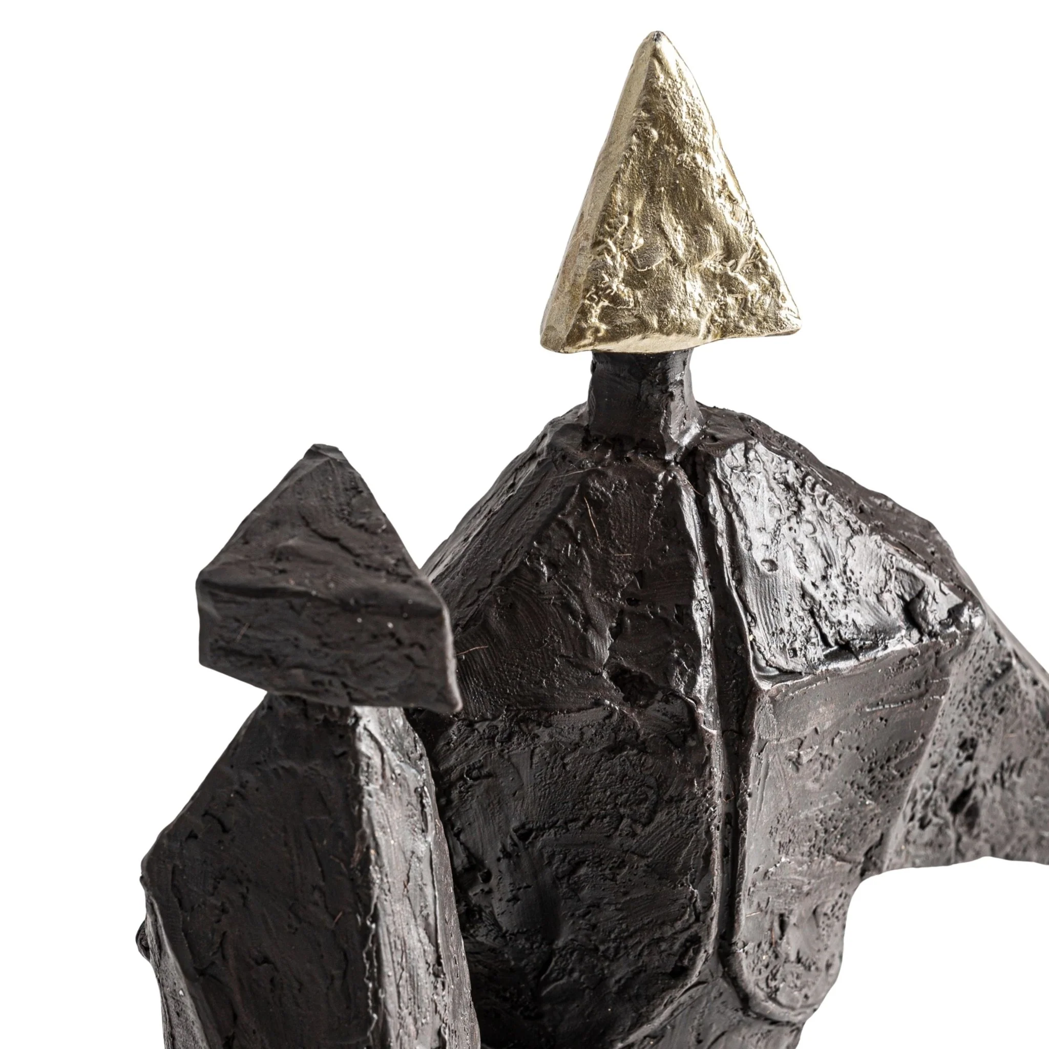 Gaddy Deco Figure - Contemporary Black Resin Decorative Art - Image 2