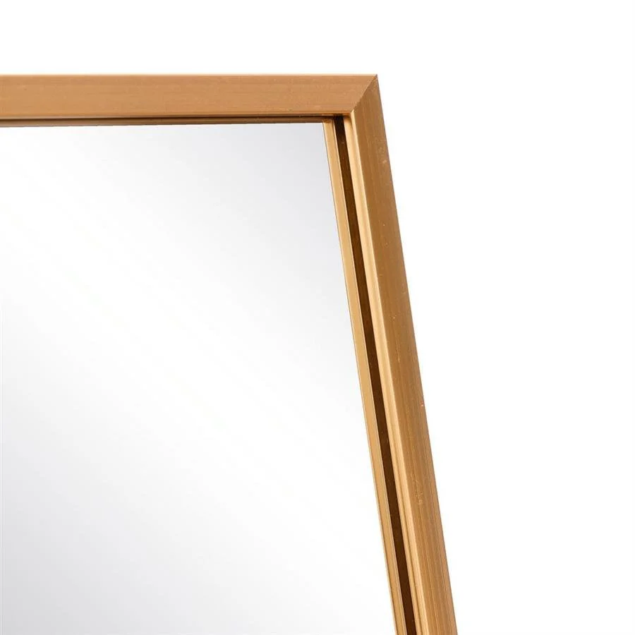 Gold Aluminium Frame Standing Mirror - Image 3