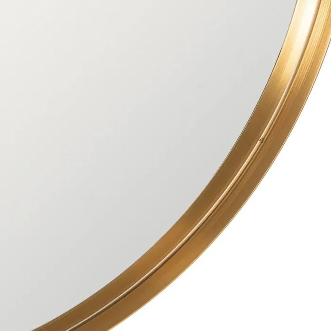 Gold Line Round Mirror - 120cm - Image 3