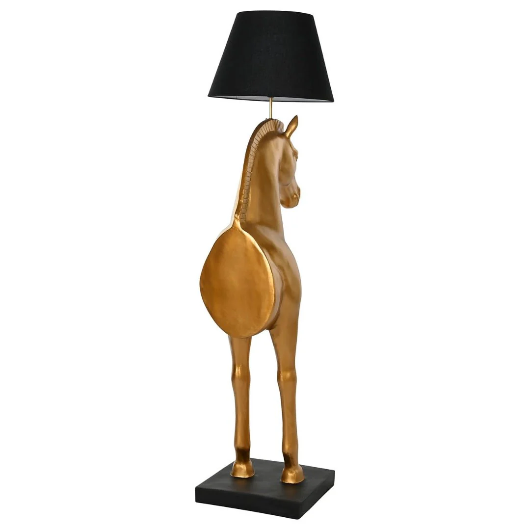 Horse Body Gold Floor Lamp - Image 4