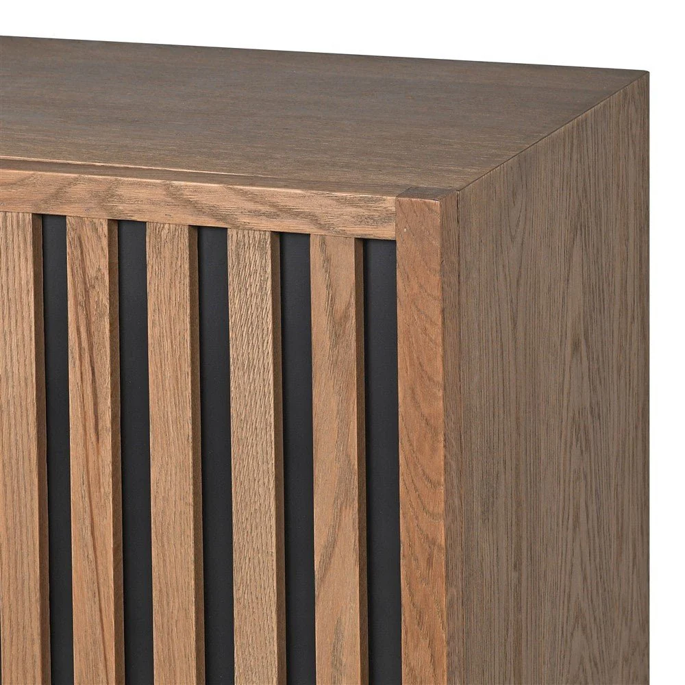 Javanese Slatted Oak Sideboard - Image 3