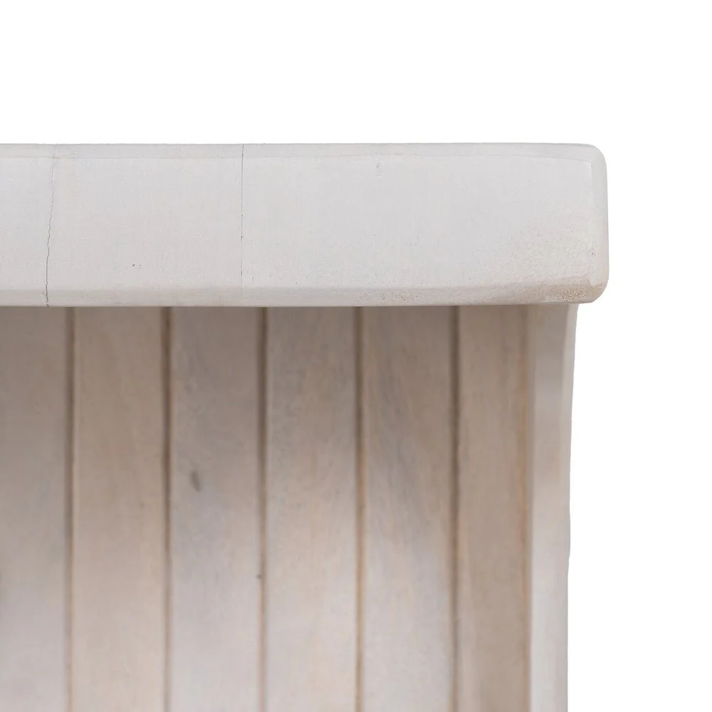 Mango Wood Corner Shelves Bookcase - Image 4