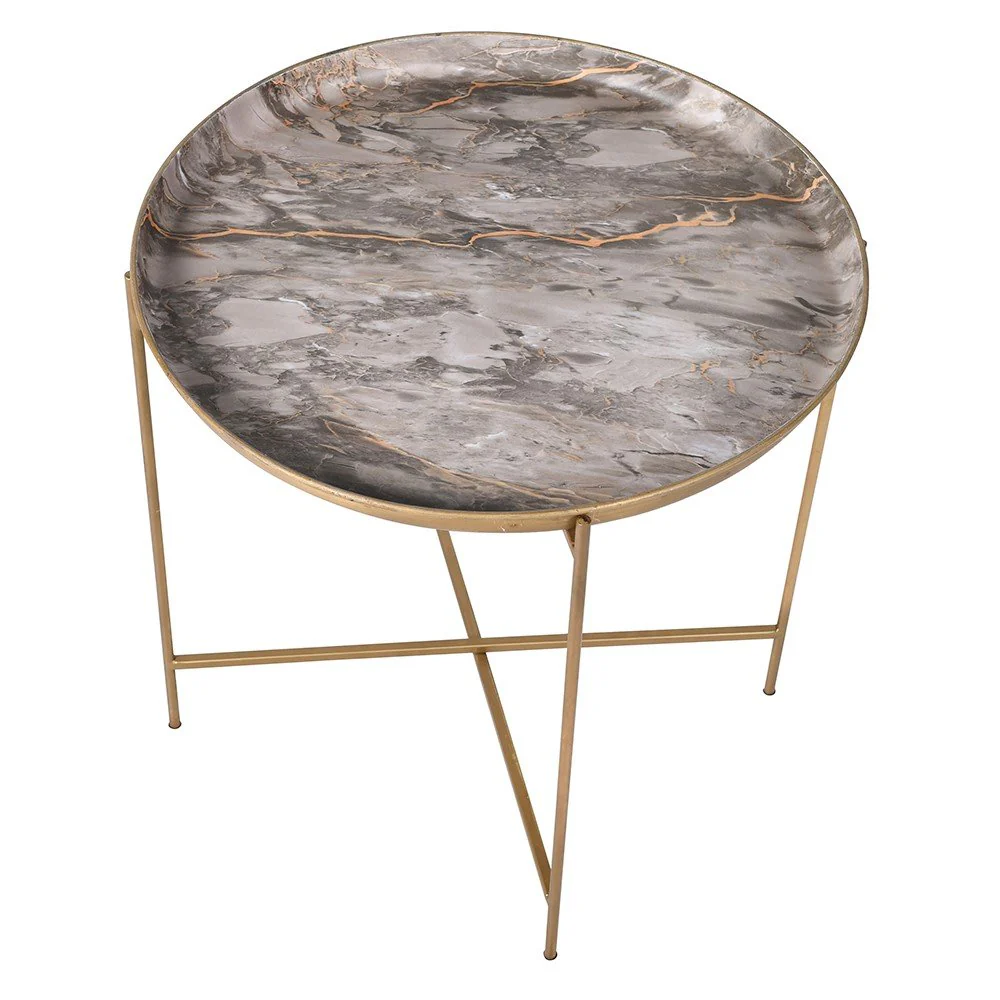 Marble Effect Tray Table - Image 2