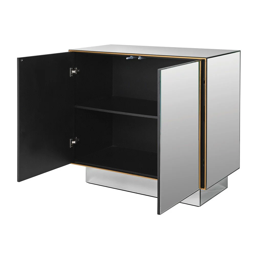 Mirrored 2 Door Cabinet - Image 3