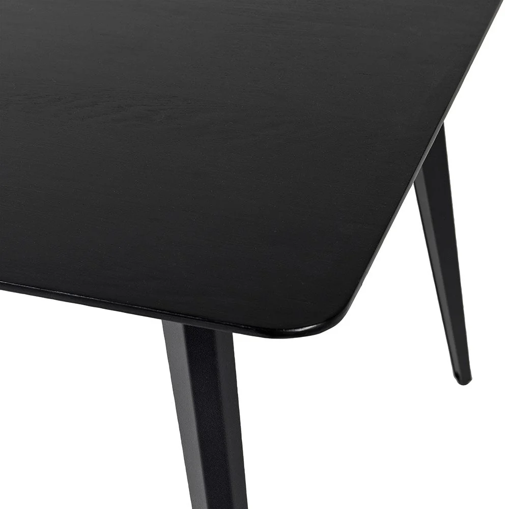 Modern Black Dining Table - Image 3
