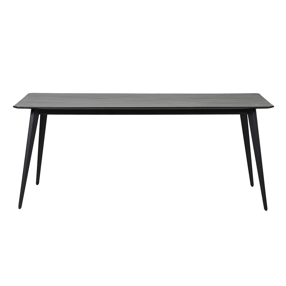 Modern Black Dining Table - Image 4