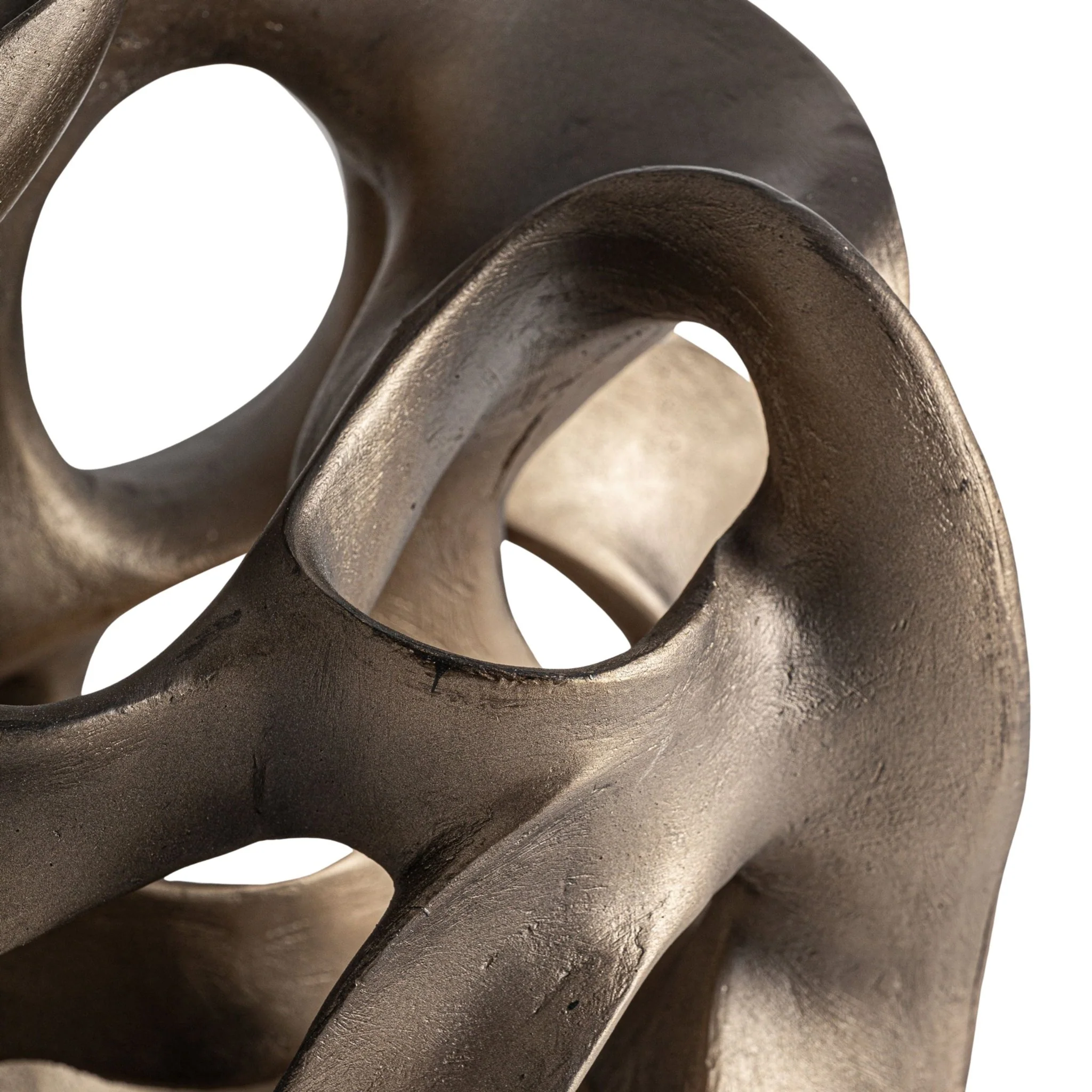 Niaru Decor Figure - Contemporary Resin Sculpture in Gold Finish - Image 3