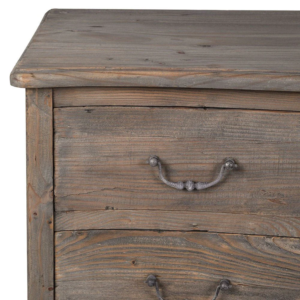 Olympia Reclaimed Pine 3 Drawer Chest - Image 3