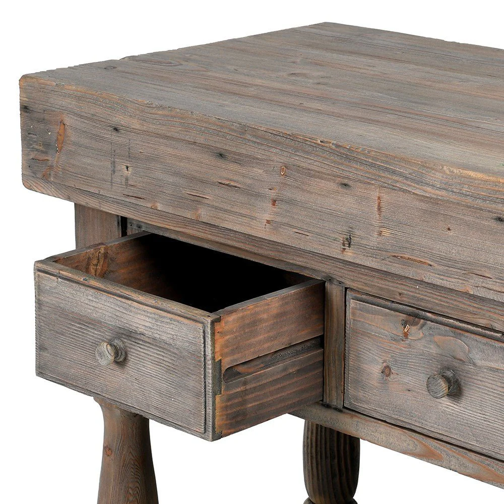 Olympia Reclaimed Pine Butcher Block Table - Image 3