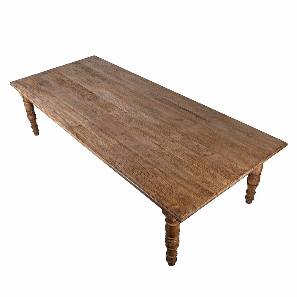 Oversized Reclaimed Elm Dining Table - Image 3