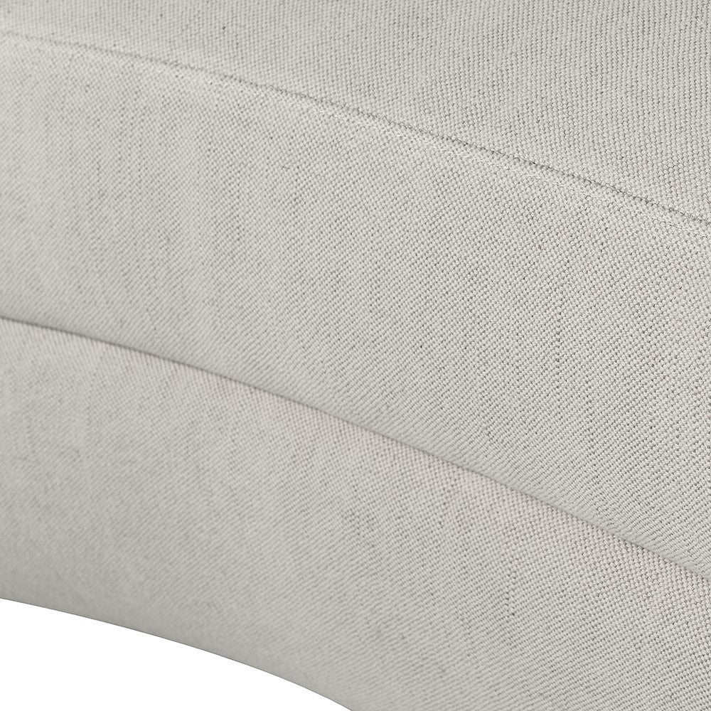Oyster Linen Crescent Sofa - Image 3