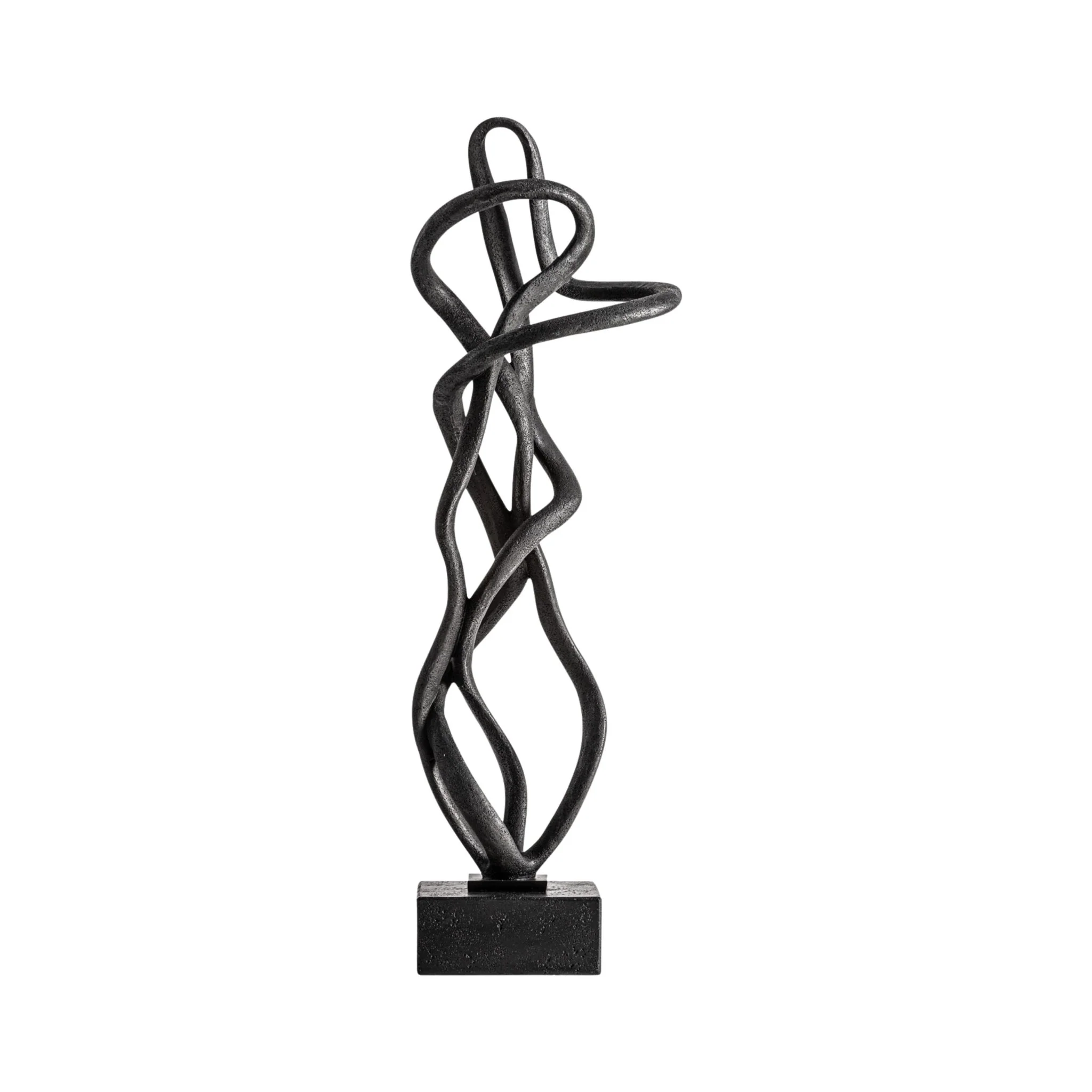 Rohey Deco Figure - Contemporary Black Resin Decorative Piece