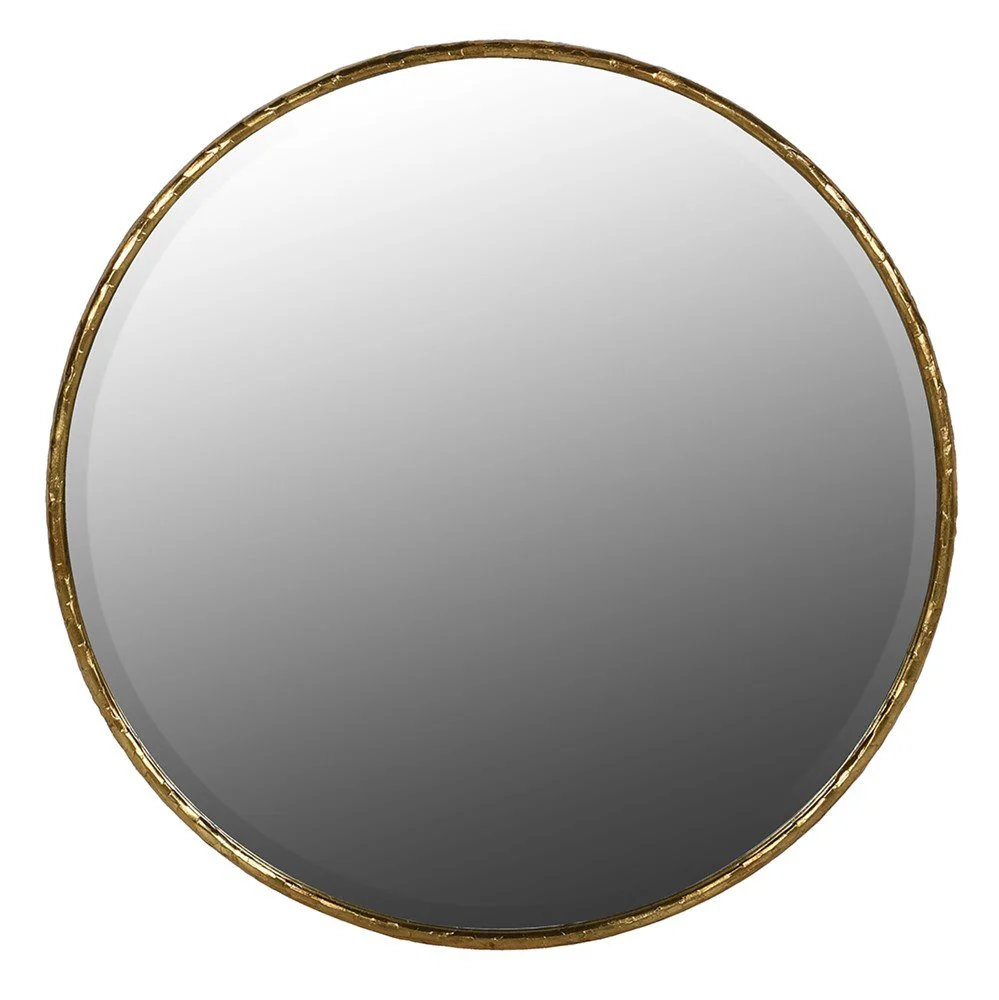 Round Gold Era Mirror - Elegant Decorative Wall Mirror