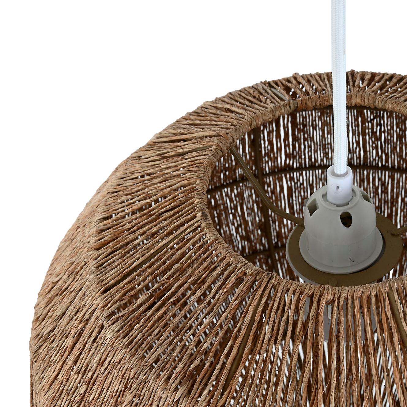 Round Jute Pendant Lamp - Image 3