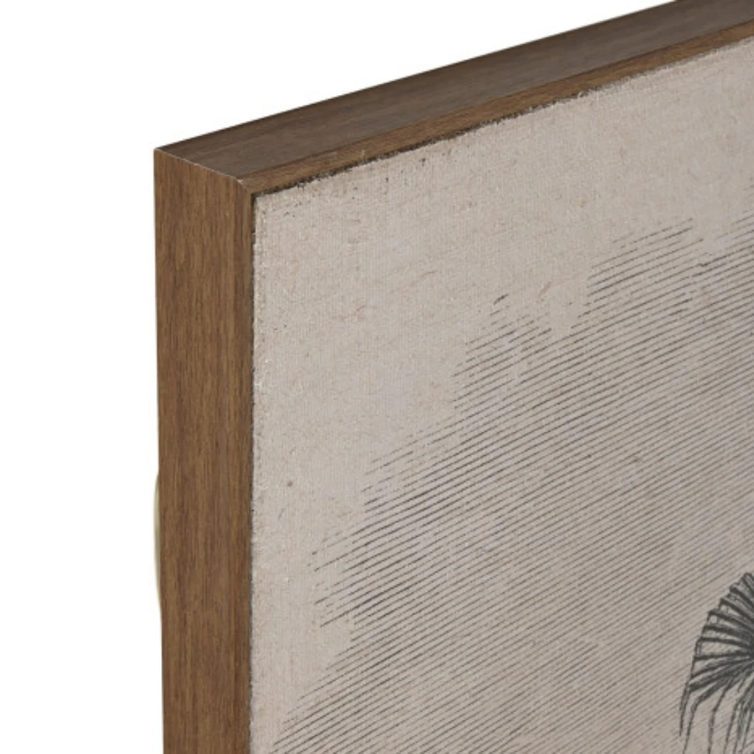 S/3 Jute Palms Pictures - Hand-Painted Wall Art Set - Image 5