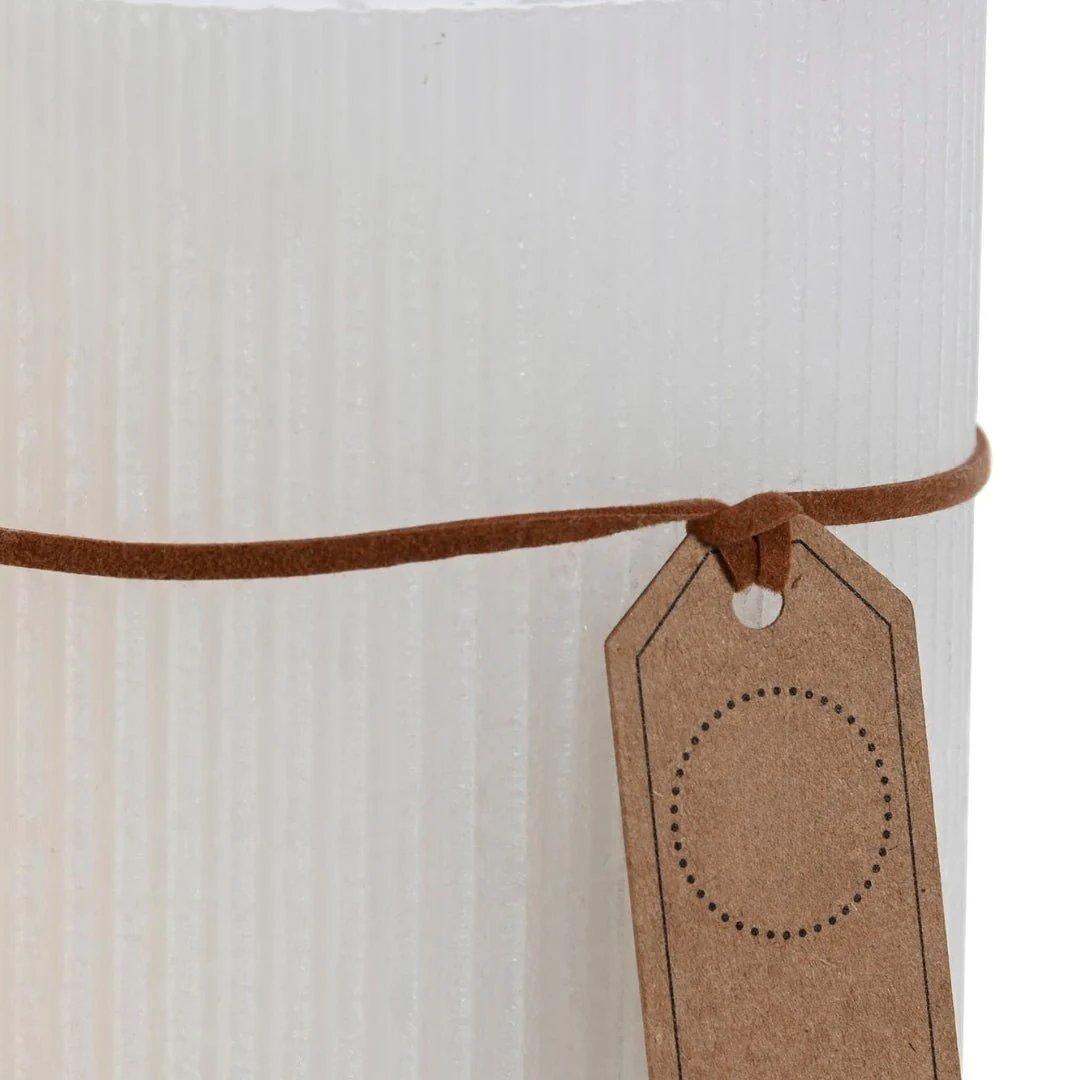 Small Grated White Candle - Image 3