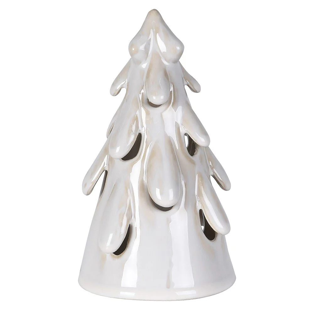 Snowy Lit Tree - Elegant Holiday Decor