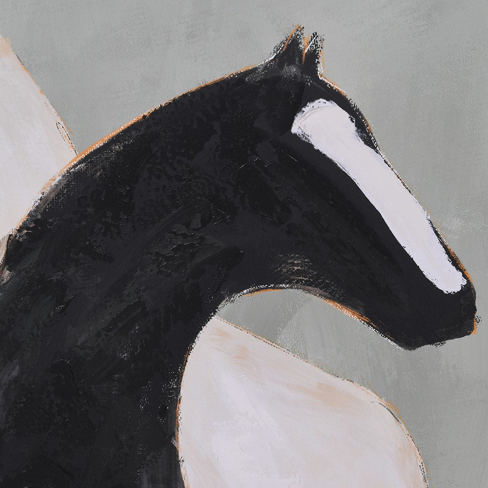 Stallion Shadows Framed Canvas Art - Image 2