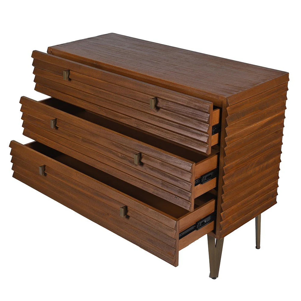 Vihe 3 Drawer Chest - Stylish Storage Solution - Image 3
