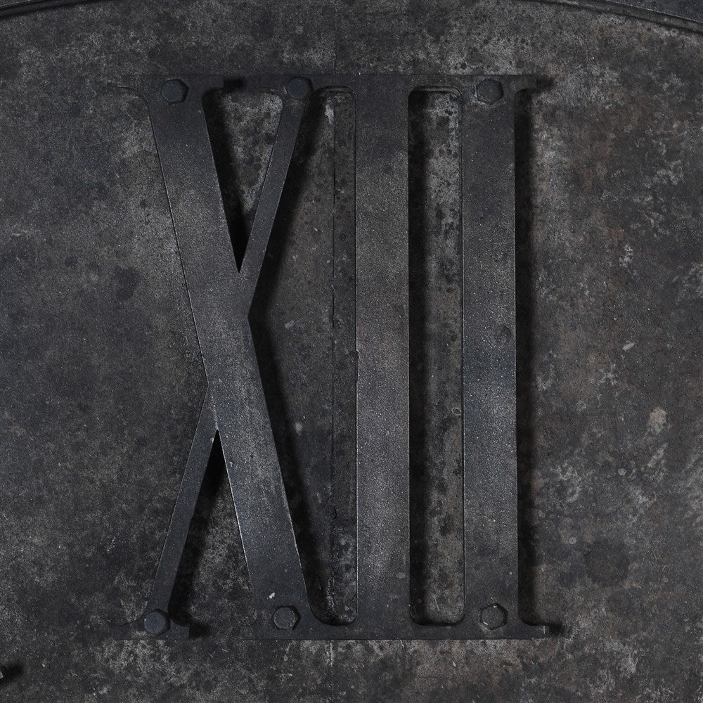 XLarge Aged Roman Numbers Metal Clock - Image 3